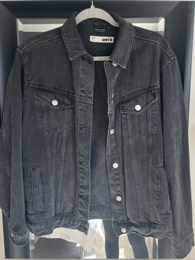 Topshop black denim jacket